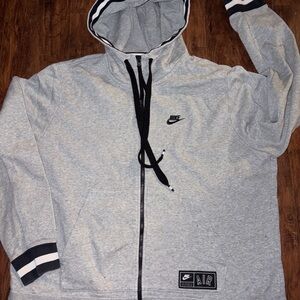 Vintage Y2K Nike Air Full Zip Heavy Duty cotton Hoodie Fleece Spell Out Size XL